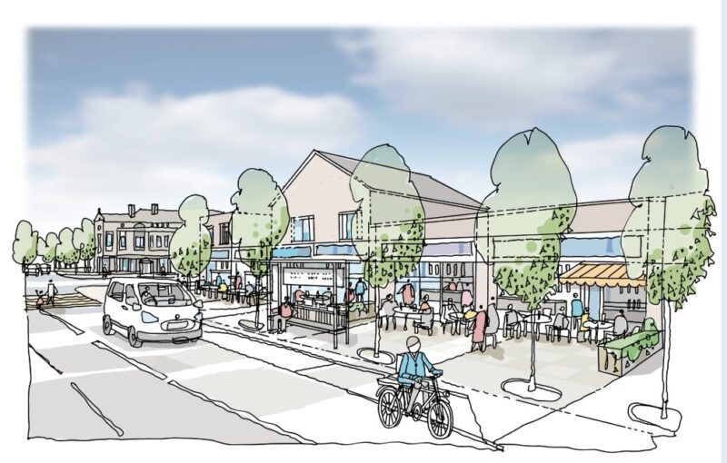 Artists Impression of what Maltby High Street could look like